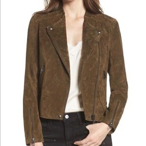 BLANKNYC No Limit Suede Moto Jacket